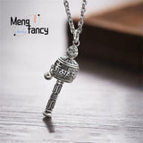 S925 Silver Six Character Sutra Spinner Pendant Necklace