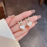 S925 Silver Small Fragrant Wind Earrings Female