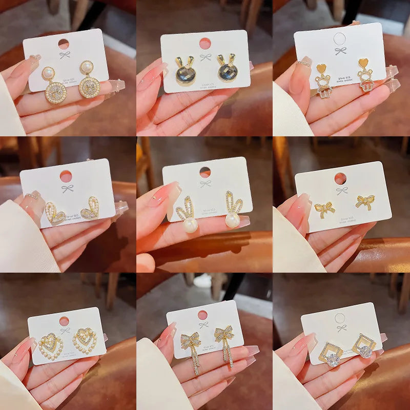 S925 Silver Small Fragrant Wind Earrings Female