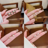S925 Silver Small Fragrant Wind Earrings Female