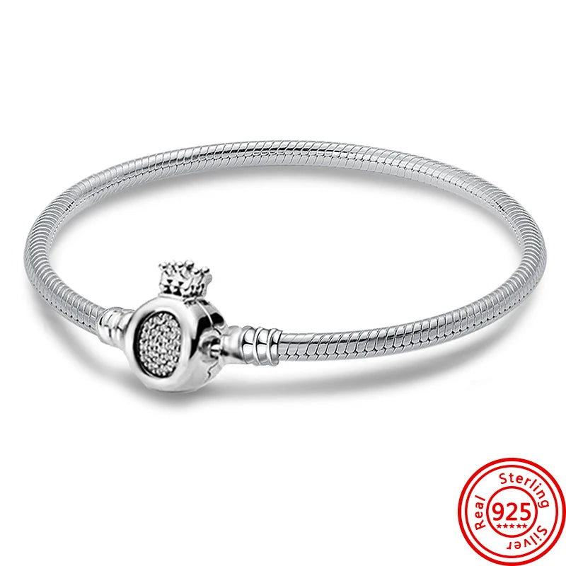 S925 Silver Snake Chain Bracelet DIY
