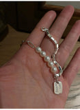 S925 Sweet LUCK Pearl Bracelet for Women Handicraft Jewelry