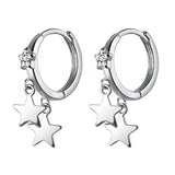 S925 Silver Tassel Star Earrings for Women Girls
