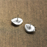 S925 Silver Devil's Eye Stud Earrings Vintage Jewelry