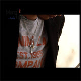 S925 Silver Vintage Cross Pendant Charms Necklace Men Women Jewelry