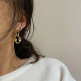 S925 Silver Vintage Metal Earrings