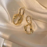 S925 Silver Vintage Metal Earrings