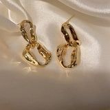 S925 Silver Vintage Metal Earrings