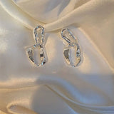 S925 Silver Vintage Metal Earrings