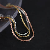 S925 Silver Wave Glittering Bracelet Women ins Wind Star River Handwear