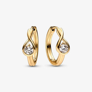 S925 Silver Winter Spiral Diamond Earrings