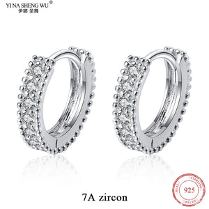 S925 Silver Women's Earrings with Moissanite D-color Zircon