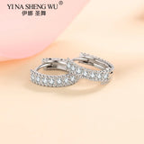 S925 Silver Women's Earrings with Moissanite D-color Zircon