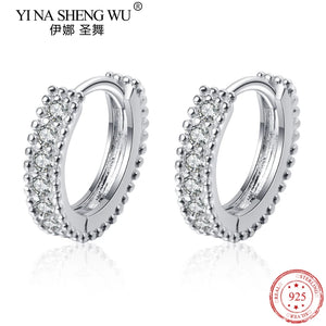 S925 Silver Women's Earrings with Moissanite D-color Zircon