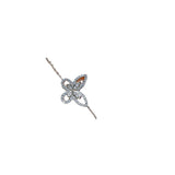 Zircon Bowknot Bracelet with High Carbon Diamond Simulation
