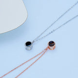 S925 Round Pendant Photo Projection Necklace For Women Girlfriend
