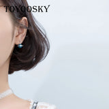 S925 Stamp Silver Women Planet Small Stud Earrings Ear Studs Girl Gift