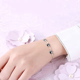 S925 Sterling Silver Cat Paw Print Bracelet Jewelry