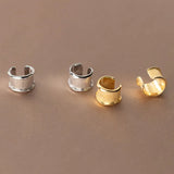 S925 Sterling Silver Irregular Shaped Ear Clips Allergy Free Earrings for Women
