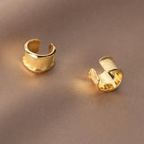 S925 Sterling Silver Irregular Shaped Ear Clips Allergy Free Earrings for Women