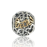 S925 1:1 Fashionable Love Hollow Beaded Charm Jewelry Gift