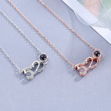 Sterling Silver 100 Languages I Love You Memory 520 Projection Necklace