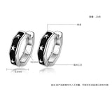 Vintage 3 Stars Hoop Earrings 10MM for Women