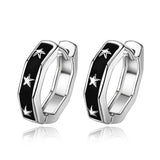 Vintage 3 Stars Hoop Earrings 10MM for Women