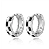 Sterling Silver 10MM Vintage Square Hoop Earrings Wedding Gift