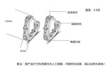 S925 Sterling Silver Mini V Zircon Earrings Charm Women Wedding Jewelry