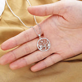 S925 Silver Roses Zircon Necklace for Women Wedding Gift