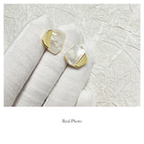 925 Silver 18k Plating Shell Earrings Fine Jewelry Gift