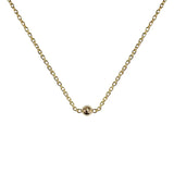 S925 Sterling Silver 2-layer Ball Beads Choker Necklace Pendant
