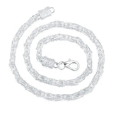 S925 Silver 20" 5MM Faucet Chain Necklace Men Gift Jewelry