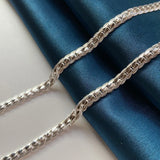 Sterling Silver 6MM Full Side Chain Bracelet Necklace