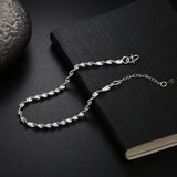 S925 Silver Water Wave Chain Bracelet 8 Inches