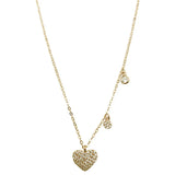 S925 Silver 8mm Heart CZ O Chain Necklace