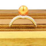 S925 Adjustable Silver Ring for 7-8mm Pearl
