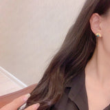 S925 Silver Turquoise Beetle Stud Earrings