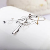 Sterling Silver Angel Wing Heart Cross Necklace for Cultist