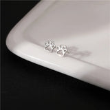 S925 Sterling Silver Animal Paw Earrings Hot Selling