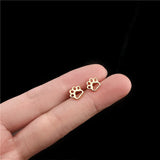 S925 Sterling Silver Animal Paw Earrings Hot Selling