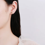 Spider Ear Stud Earrings 925 Sterling Silver Punk Jewelry