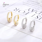 S925 Silver Ball Earrings Full-drilled Ear Buckles for Women