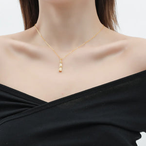 S925 Silver Bamboo Necklace Elegant Clavicle Chain