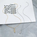 S925 Silver Bamboo Necklace Elegant Clavicle Chain