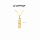 S925 Silver Bamboo Necklace Elegant Clavicle Chain