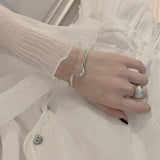 S925 Sterling Silver Bangle Minimalist Jewelry Accessories