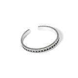 S925 Sterling Silver Bangle Retro Open Bangle Jewelry Accessories
