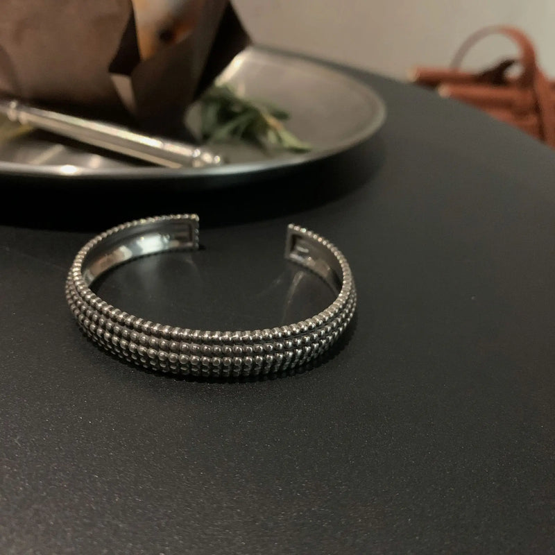 S925 Sterling Silver Adjustable Bangle Jewelry